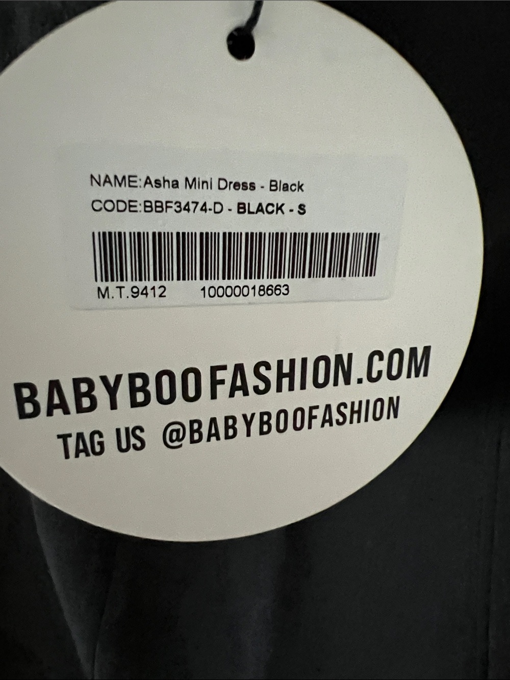 NWT$200 REVOLVE Australia BABYBOO Asha Black A-Line Mini Dress US S - Picture 4 of 8